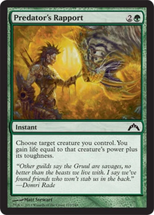 Predator's Rapport -Foil Medium Play MTG Gatecrash - Image 1 of 1