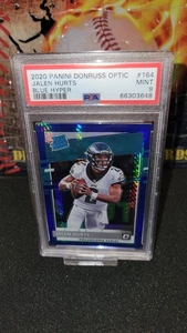 2020 Panini Donruss Optic Blue Hyper Rated Rookie #164 JALEN HURTS PSA 9 - Picture 1 of 2