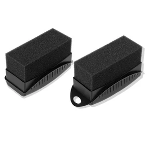2 Piezas Coche Neumático Rueda Apósito Aplicador Almohadillas sin Tapa Negro - Imagen 1 de 6