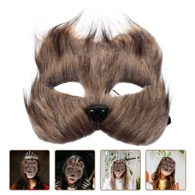  Maschera di volpe Maschera decorativa per cosplay Maschera di travestimento di - Immagine 1 di 4