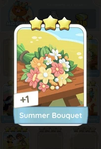 Summer Bouquet - Monoply Go Sticker Fast Sending!! - Picture 1 of 1