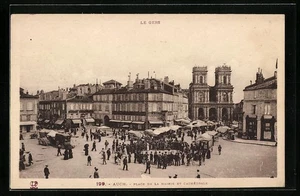 CPA Auch, Place de la Mairie et Cathédrale - Picture 1 of 2