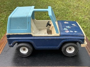 Vintage Tonka Bronco Jeep Blue 18” Pressed Steel Truck - Picture 1 of 6
