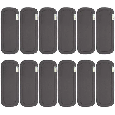 Wegreeco Reusable Soft 5 Layers 12 Pack Charcoal Inserts for Baby Cloth Diaper,H - Image 1 of 2