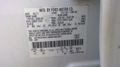 Passenger Right Headlight HID Fits 11-14 EDGE 253620 Foto 1 de 4