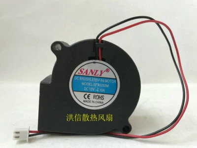 1 PCS SANLY  Fan  SF6028SM  DC 12V 0.10A 2 pin 60*60*28MM  cooling fan - Image 1 of 4