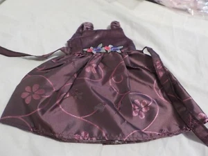 NUEVO Hermoso Vestido/Vestido para Muñecas de 18" como American Girl, Ciruela, Hecho Bien - Imagen 1 de 2