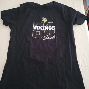 Randy Moss #84 Minnesota Vikings NFL Black Shirt Size 2XL 2XLarge - New! - Picture 1 of 4
