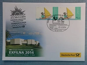 Carta Primer Día Exfilna 2014 España Torremolinos 52. Expo. Piedra Filatelica Uli - Imagen 1 de 2