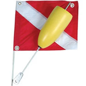 JCS Torpedo Foam Dive Float with 14x18 Nylon Dive Flag - Picture 1 of 1