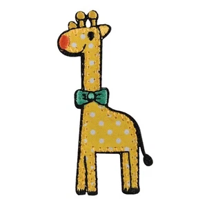 Giraffe Tupfen Stickmotiv Bügelbild Aufnähen Patch Applikation Stickerei - Bild 1 von 1