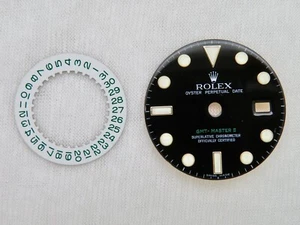 Dial & Calendar Disc for Rolex GMT Master II 116718 Caliber 3186 Pre Owned -Mint - Picture 1 of 7