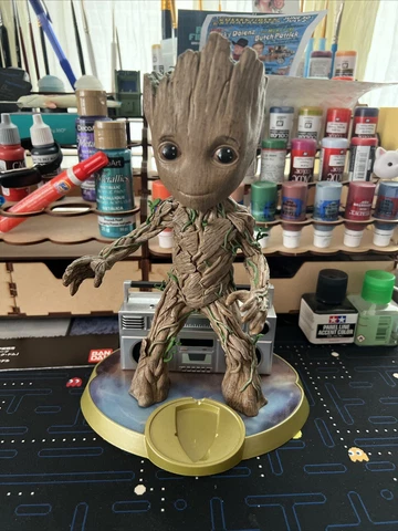 Marvel Guardians of galaxy Groot Alter ego Speaker Boombox 10” rare Untested Cover