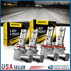 AUXITO 9005 H11 LED Headlight Kit Combo Bulb High Low Beam Xenon White 40000LM - Picture 1 of 10
