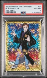 2001 Panini Harry Potter & The Philosopher's Stone #31 Ron Weasley PSA 8 NM-MT; - Picture 1 of 2