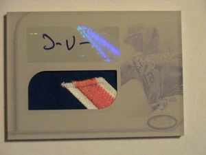 2012 Topps Finest Jordany Valdespin NY Mets 3 Color Patch Auto 1/1 - Picture 1 of 2