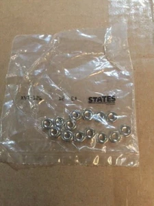 12 PACK 10x32 CHROME/BRASS NUTS, XNT126 - BUY MORE & SAVE!! - Picture 1 of 1