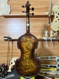 Estilo barroco CANCIÓN Maestro incrustación carcasa violín 4/4, ojo de pájaro arce espalda - Imagen 1 de 6