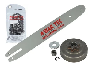 Kit de barra guía, cadena y piñón WAR TEC 14" para Stihl MS180, MS181, MS200T - Imagen 1 de 3