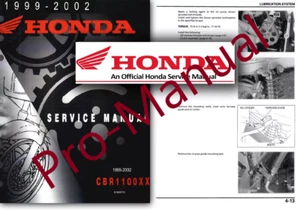 Honda CBR1100 XX BLACKBIRD Workshop Service Repair Manual 1999 - 2002 on CD - Picture 1 of 1