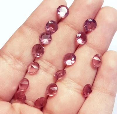 Loose Gemstone Smoky Quartz Topaz Round Cut 9.45 Ct/ 15 Pcs Lot With Free Gift - Image 1 of 4