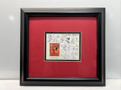 MONGOLIA FANTASIA 50TH ANNIVERSARY DISNEY MOVIE POSTERS ON STAMP  1991 FRAMED - Image 1 of 4