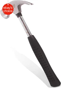 4Oz Mini Claw Hammer Steel Handle Woodworking Craft Non Slip Rubber - Picture 1 of 12
