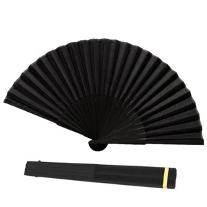 Ventilador plegable de seda estilo chino ventiladores de mano costillas de bambú hágalo usted mismo pintura regalo - Imagen 1 de 8