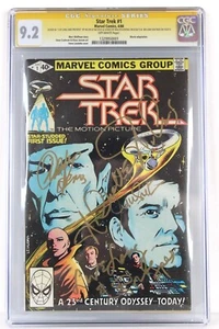 Star Trek #1 CGC 9.2 SS Signed Live Long & Prosper Nichelle Nichols + Shatner - Picture 1 of 9