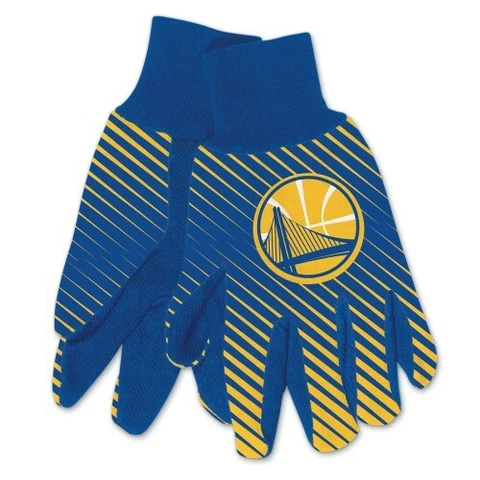 GOLDEN STATE WARRIORS ~ (1) Pair Men's Sport NBA Utility Work Gloves ~ New! Cover