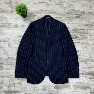 ISAIA Napoli Dandy Attitude Single Breast Wool Flannel Weight Blazer Size 52 - Picture 1 of 8