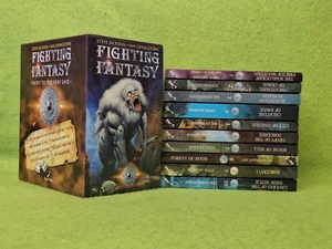 Fighting Fantasy WIZARD BOX SET 1-10 Steve Jackson Ian Livingstone 10 books - Picture 1 of 24