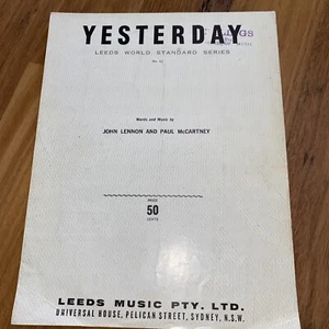 Vintage Sheet Music: Yesterday - Beatles - Picture 1 of 2