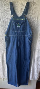 Liberty Bib Overalls 38x32 Carpenter Farmer Coveralls Denim Blue Durable - Picture 1 of 9