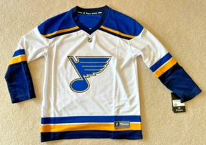 St Louis Blues White  Fanatics Breakaway Away Jersey NHL  Youth L/XL New - Picture 1 of 5