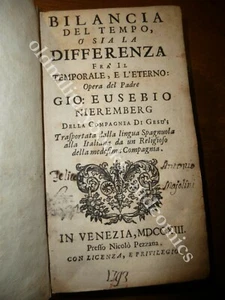 BILANCIA DEL TEMPO O SIA LA DIFFERENZA FRA IL TEMPORALE E L'ETERNO NIEREMBERG - Picture 1 of 4