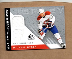 2007-08 SP Game Used Authentic Fabrics #AFRY Michael Ryder Jersey Card