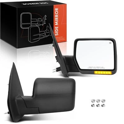 2x Espejo térmico eléctrico texturizado con intermitente para Ford F-150 F150 2004 2005 2006 Foto 1 de 4