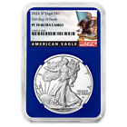 2024-W Proof $1 American Silver Eagle NGC PF70UC FDI Black Label Blue Core