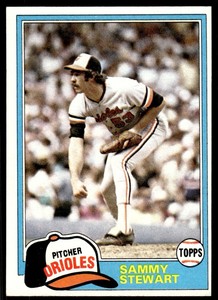 1981 Topps Sammy Stewart Baltimore Orioles #262