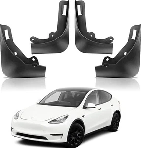 4Pcs Tesla Model Y Mud Flaps Splash Guards Winter Vehicle Sediment Protection - Picture 1 of 11