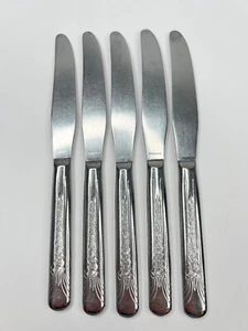 International Silver Co SILCO INS206 Lot of 5 Dinner Knives 8 1/2" USA Stainless - Picture 1 of 14