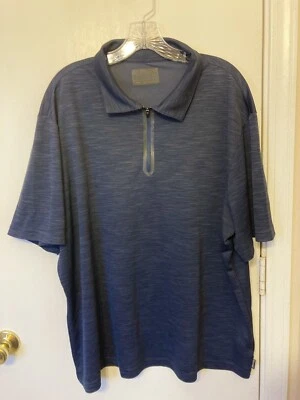 ⭐️Mens Zip Polo Shirt Pacific Trail Blue XXL - Image 1 of 4