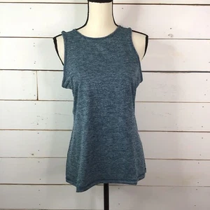 New Ideology Keyhole Tank Top Shirt Heathered Pacific Teal Women's Small - Bild 1 von 6