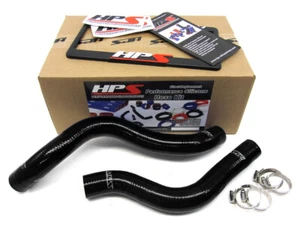 HPS Black Silicone Radiator Hose Kit Coolant OEM Replacement 57-1038-BLK Eclipse - Picture 1 of 4
