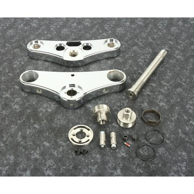 Hawg Halters Inc. Chrome 49mm 6 Degree Rake Triple Tree Kit - 49WGCR6-HFS - Image 1 of 2