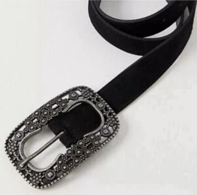 Cinturón Free People de gamuza negro M/L nuevo con etiquetas Foto 1 de 3