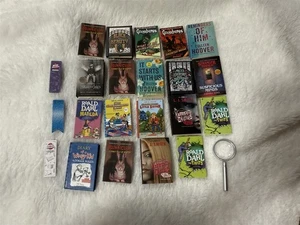 MINI BRANDS LOT OF 19 BOOKS W/ BOOKMARKS & MAGNIFYING GLASS - Picture 1 of 6