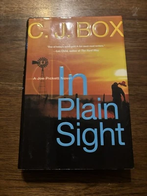 SIGNED In Plain Sight  By C. J. Box 1st Edition First Printing 2006 HCDJ - Image 1 of 4