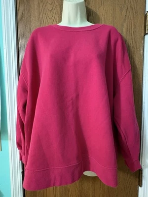 Usado en excelente estado! Sudadera Pullover Fabletics Para Mujer Talla 1X Rosa Polar Cuello Redondo Foto 1 de 4